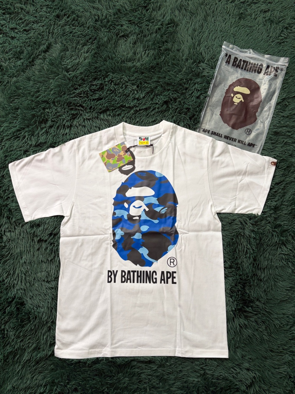 A Bathing Ape Blue Camo Tee
